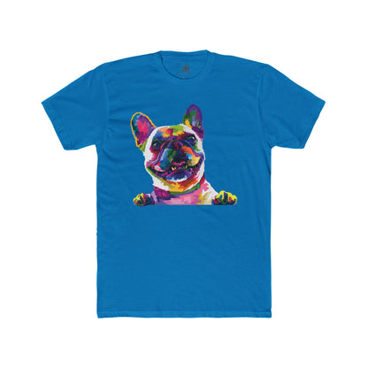 Colorful Frenchie Cotton Crew Tee