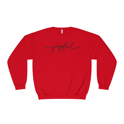 "joyful" Minimal Crewneck Pullover
