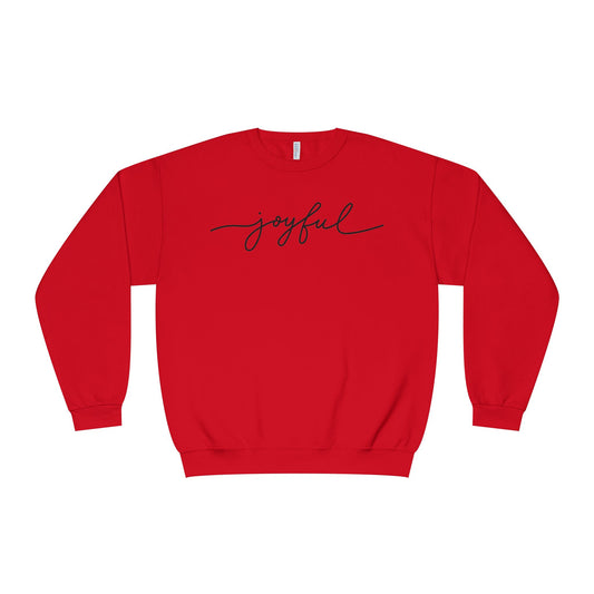 "joyful" Minimal Crewneck Pullover