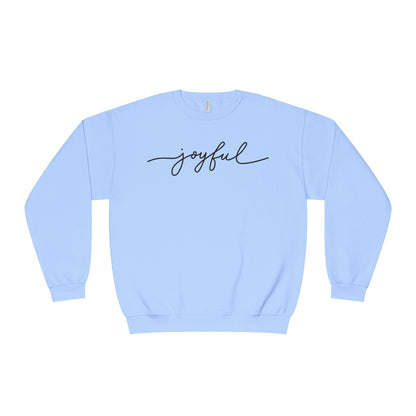 "joyful" Minimal Crewneck Pullover