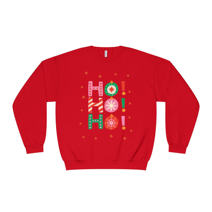 Holiday Crewneck Sweatshirt — "HO! HO! HO!"