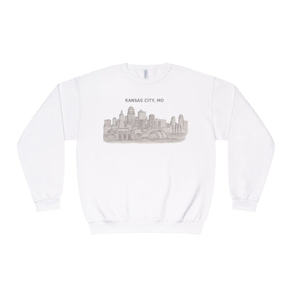 'Kansas City, MO' Vintage Cityscape Crewneck