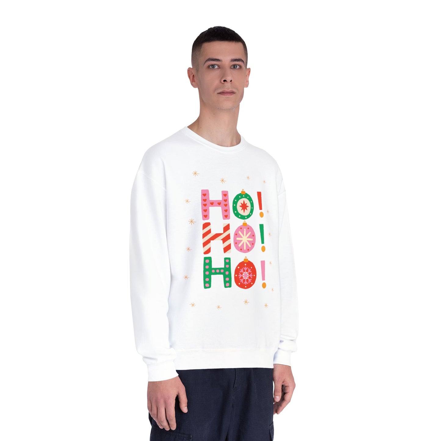 Holiday Crewneck Sweatshirt — "HO! HO! HO!"