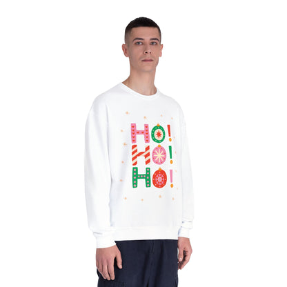 Holiday Crewneck Sweatshirt — "HO! HO! HO!"