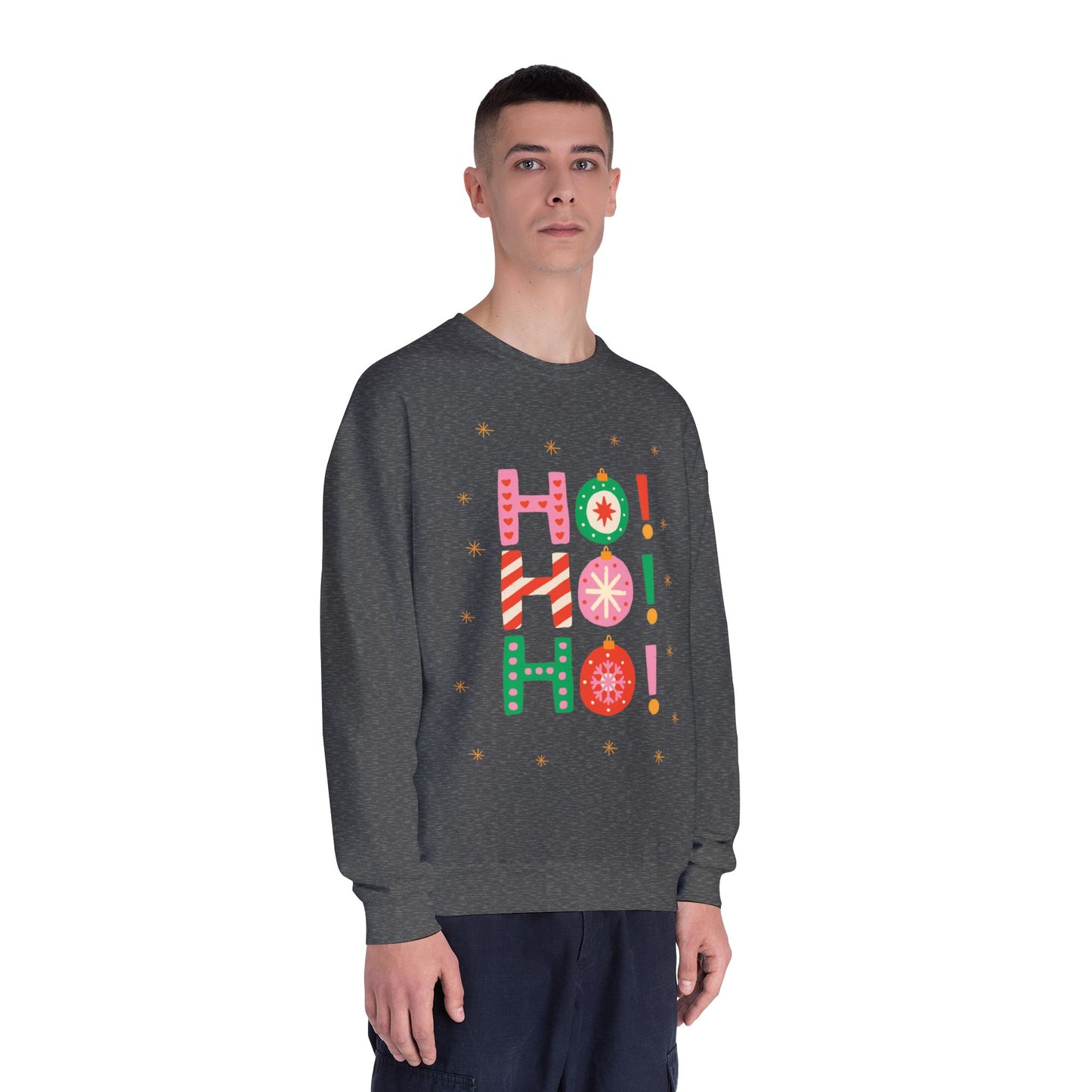 Holiday Crewneck Sweatshirt — "HO! HO! HO!"