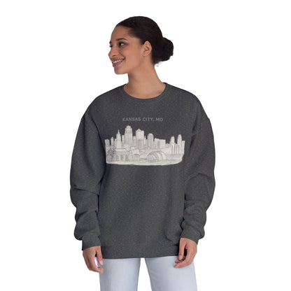 'Kansas City, MO' Vintage Cityscape Crewneck