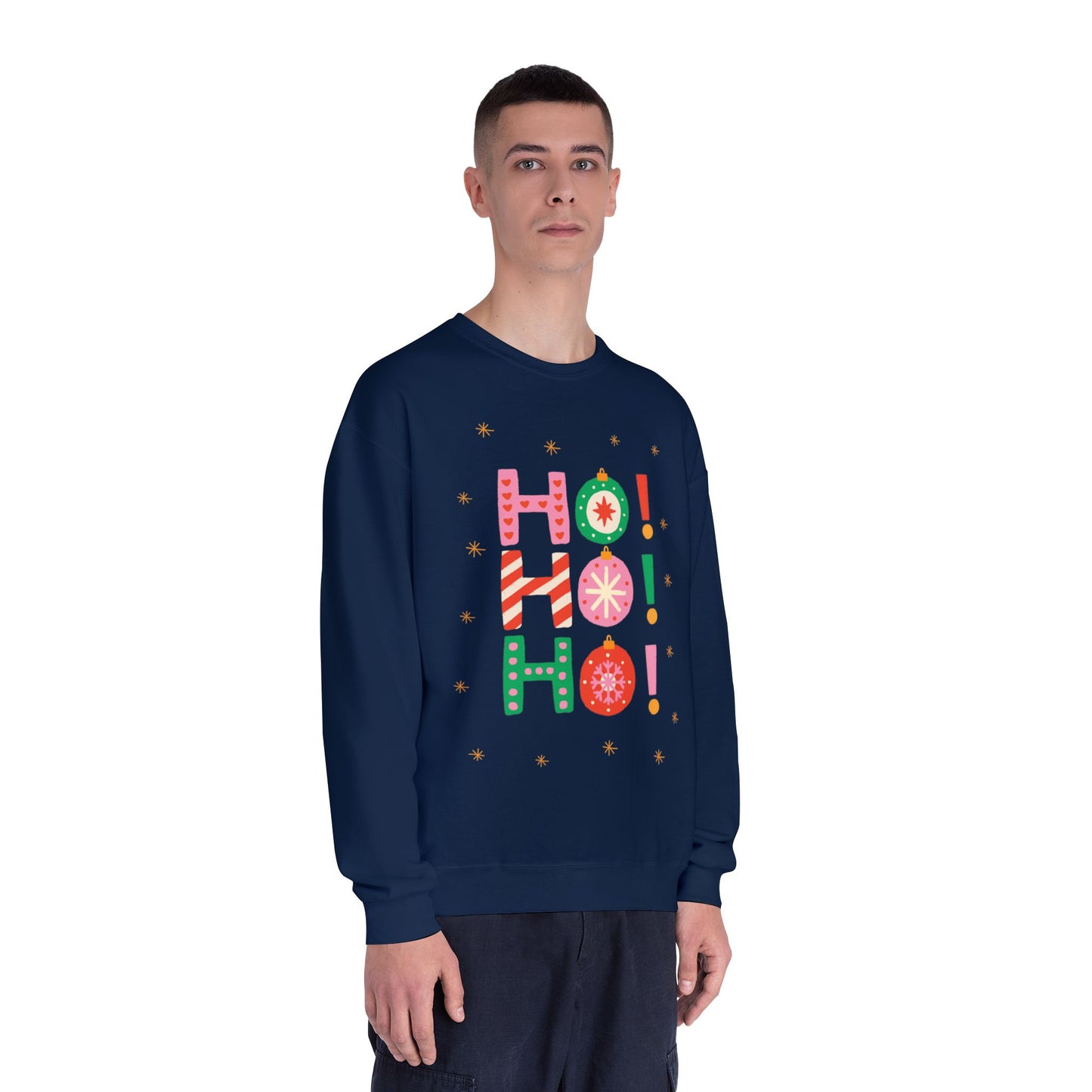 Holiday Crewneck Sweatshirt — "HO! HO! HO!"