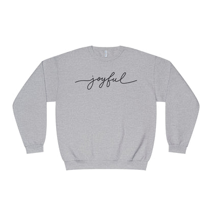 "joyful" Minimal Crewneck Pullover