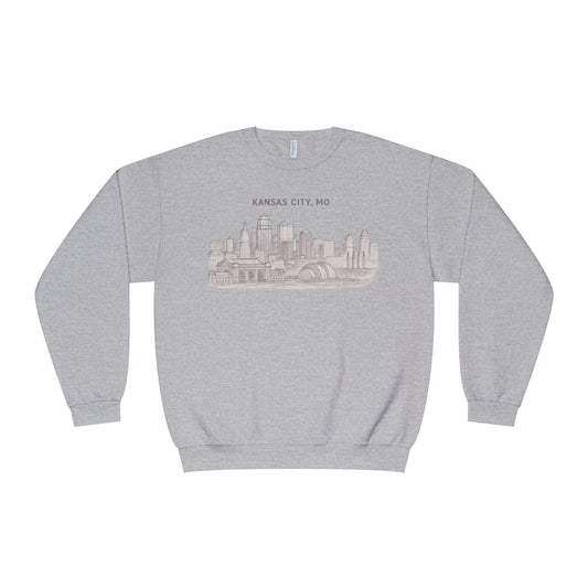 'Kansas City, MO' Vintage Cityscape Crewneck