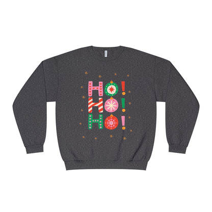 Holiday Crewneck Sweatshirt — "HO! HO! HO!"