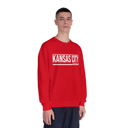 Kansas City Crewneck Sweatshirt - Minimal Text Design