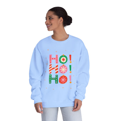 Holiday Crewneck Sweatshirt — "HO! HO! HO!"