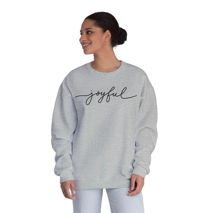 "joyful" Minimal Crewneck Pullover