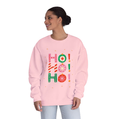 Holiday Crewneck Sweatshirt — "HO! HO! HO!"