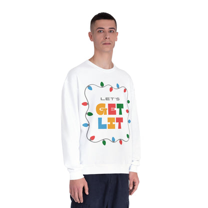 Let's Get Lit Holiday Sweatshirt – Festive Christmas Lights Crewneck
