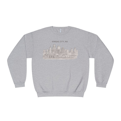 'Kansas City, MO' Vintage Cityscape Crewneck