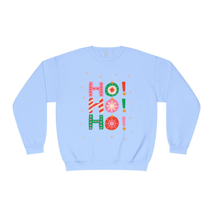 Holiday Crewneck Sweatshirt — "HO! HO! HO!"