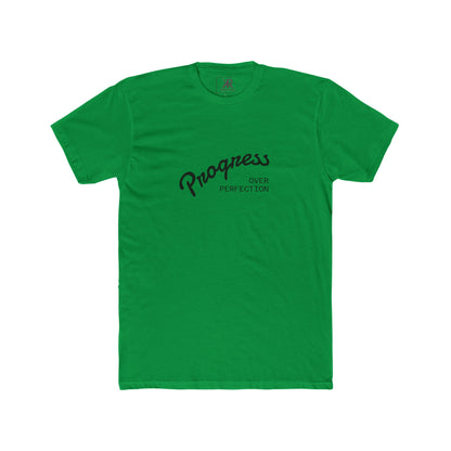 Progress Over Perfection T-Shirt - Unisex Cotton Crew Tee