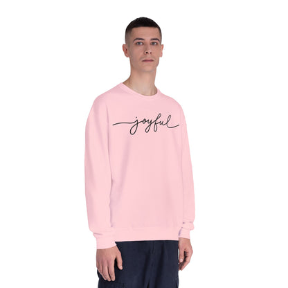 "joyful" Minimal Crewneck Pullover