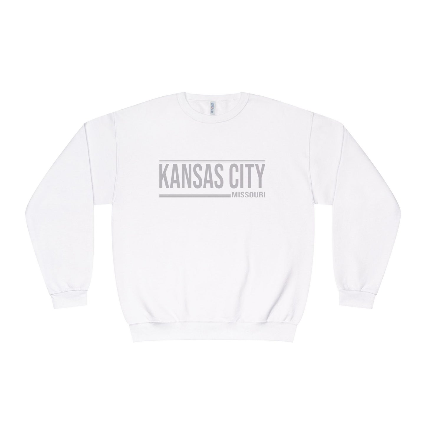 Kansas City Crewneck Sweatshirt - Minimal Text Design