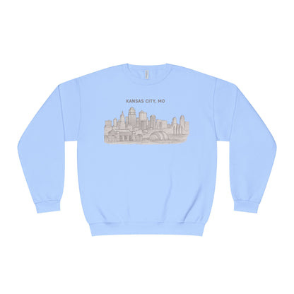 'Kansas City, MO' Vintage Cityscape Crewneck
