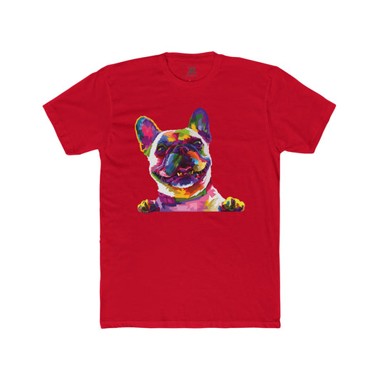 Colorful Frenchie Cotton Crew Tee