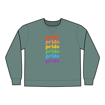 Pride Rainbow Crewneck Sweatshirt - Unisex ComfortWash®