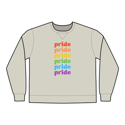 Pride Rainbow Crewneck Sweatshirt - Unisex ComfortWash®