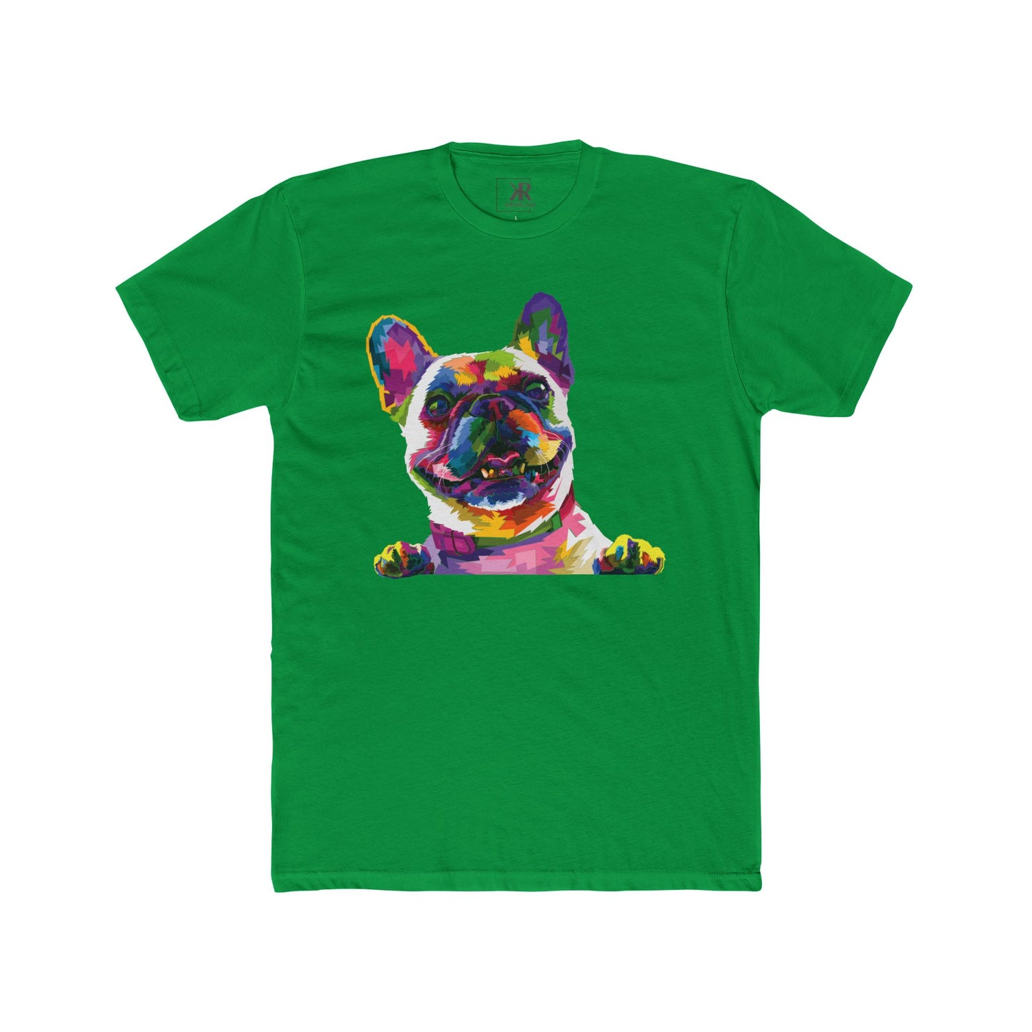 Colorful Frenchie Cotton Crew Tee