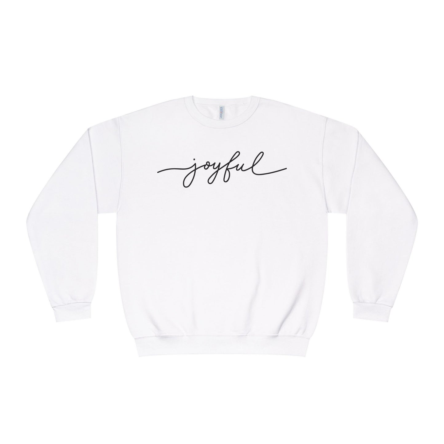 "joyful" Minimal Crewneck Pullover