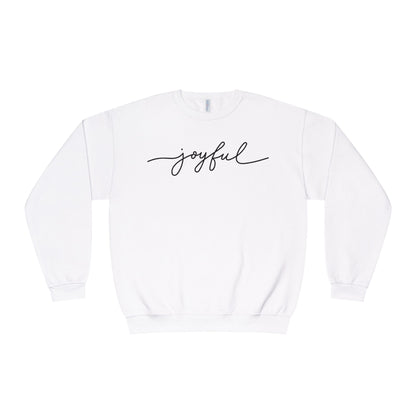 "joyful" Minimal Crewneck Pullover