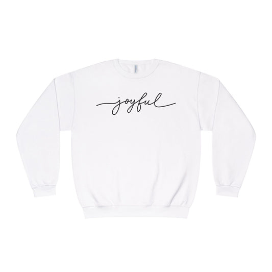 "joyful" Minimal Crewneck Pullover