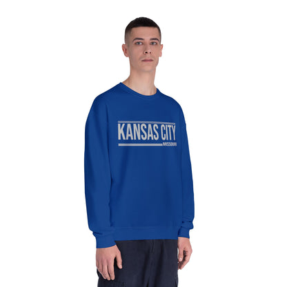Kansas City Crewneck Sweatshirt - Minimal Text Design