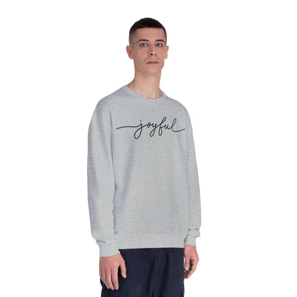 "joyful" Minimal Crewneck Pullover