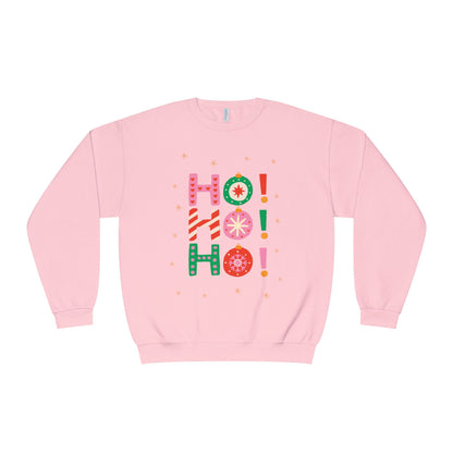 Holiday Crewneck Sweatshirt — "HO! HO! HO!"