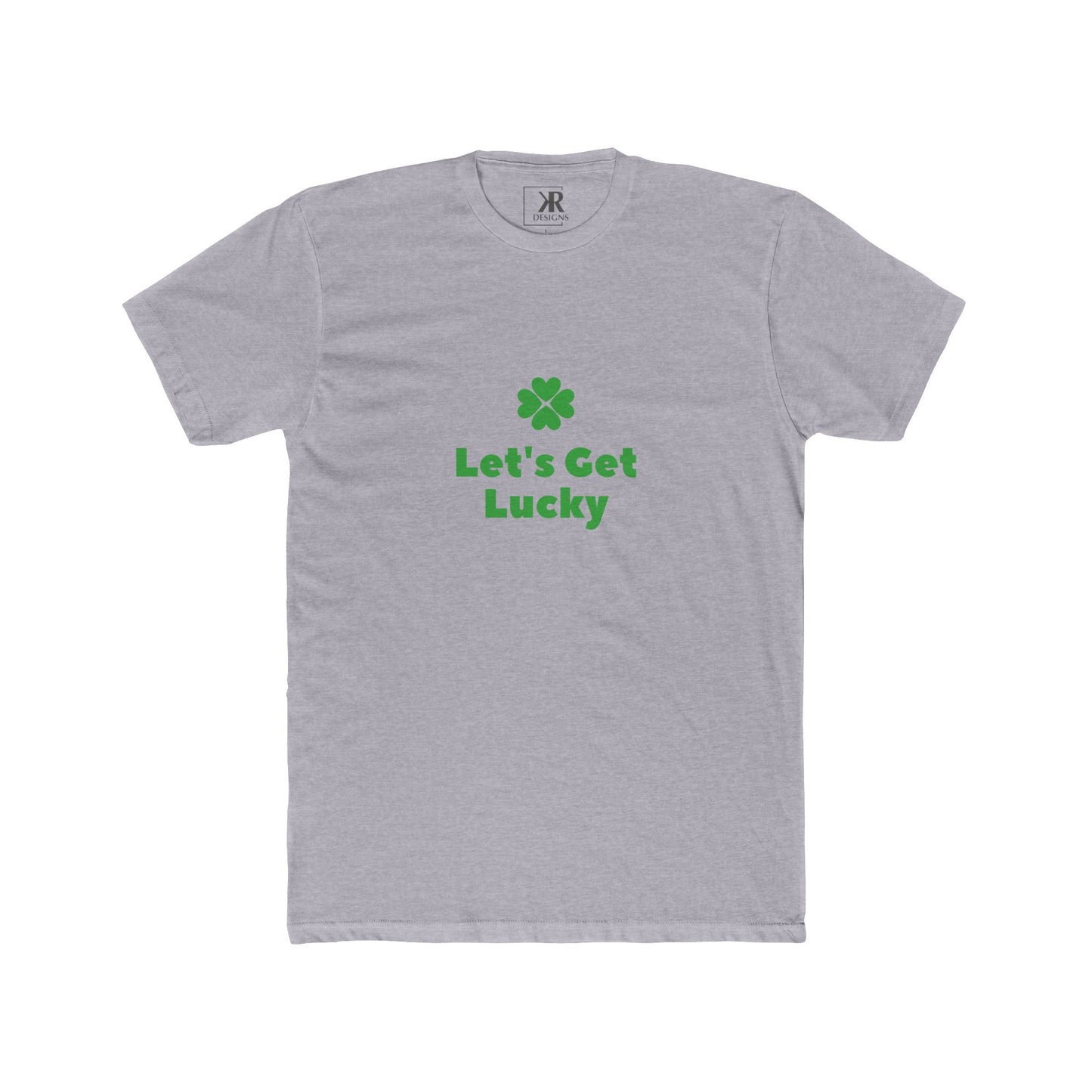'Let's Get Lucky' Shamrock T-Shirt - Unisex Cotton Crew Tee