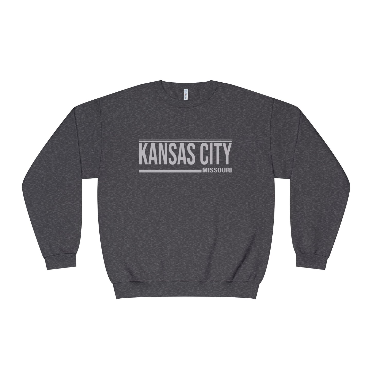 Kansas City Crewneck Sweatshirt - Minimal Text Design