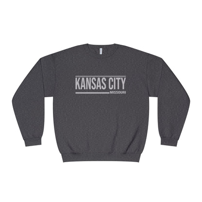 Kansas City Crewneck Sweatshirt - Minimal Text Design