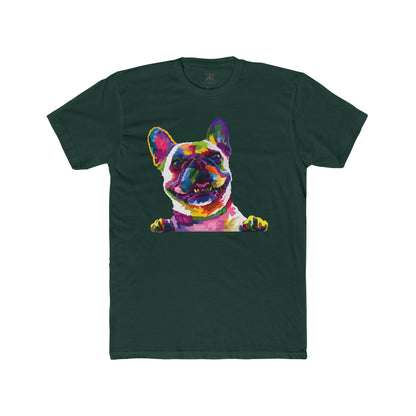Colorful Frenchie Cotton Crew Tee