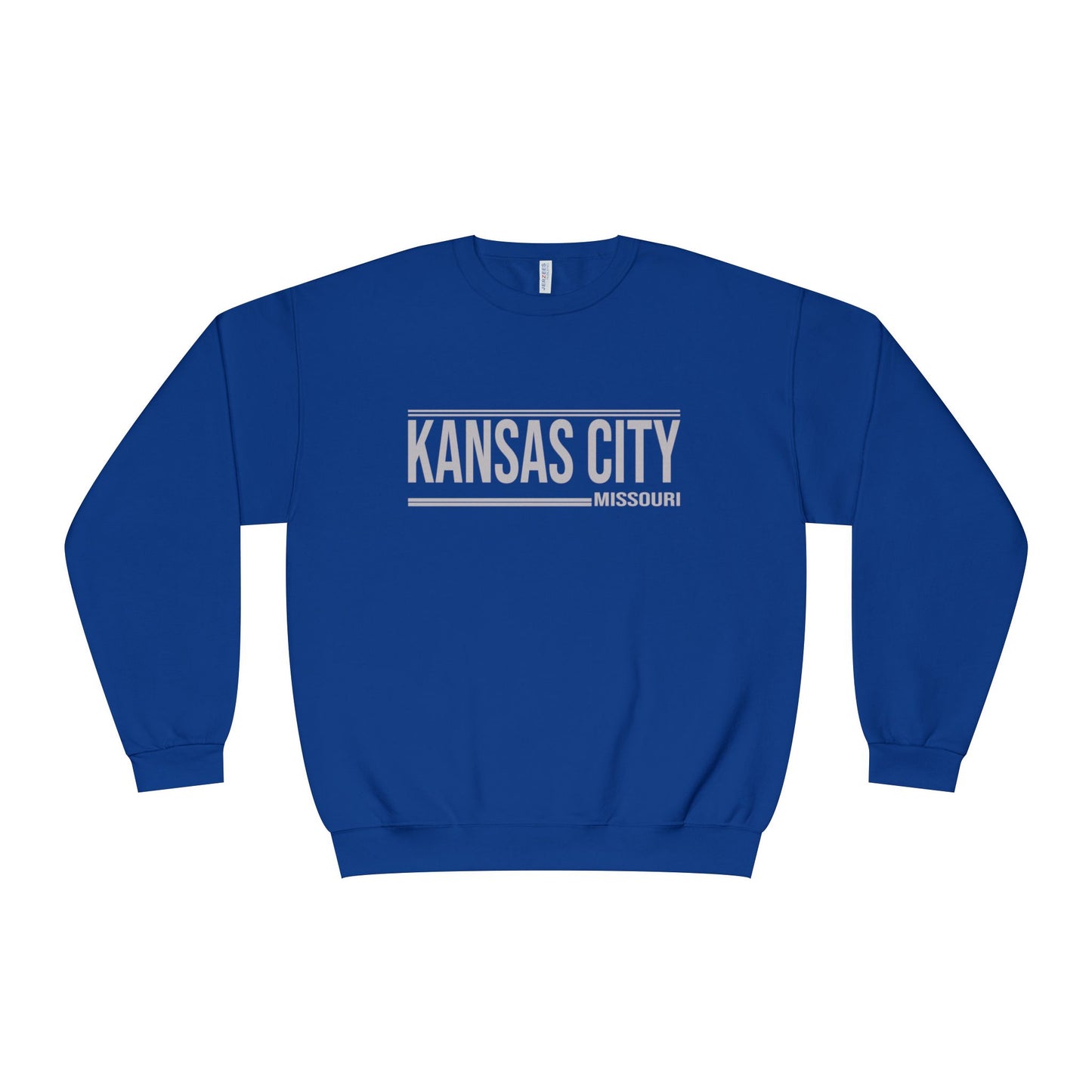 Kansas City Crewneck Sweatshirt - Minimal Text Design