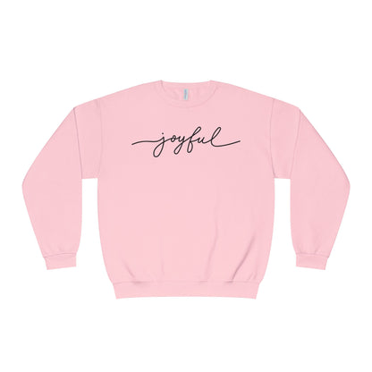 "joyful" Minimal Crewneck Pullover