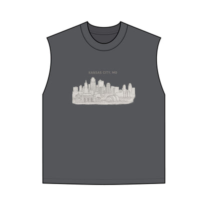 Kansas City Skyline Tank Top — Vintage Cityscape Graphic
