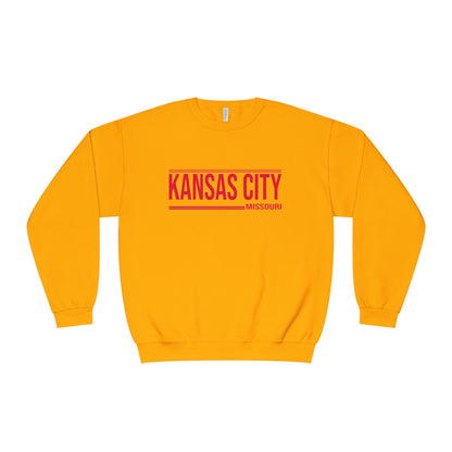 Kansas City Crewneck Sweatshirt - Minimal Text Design