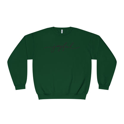 "joyful" Minimal Crewneck Pullover