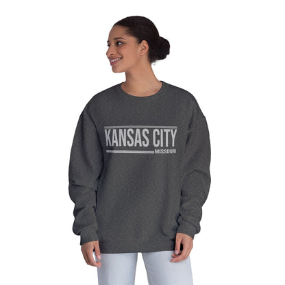 Kansas City Crewneck Sweatshirt - Minimal Text Design