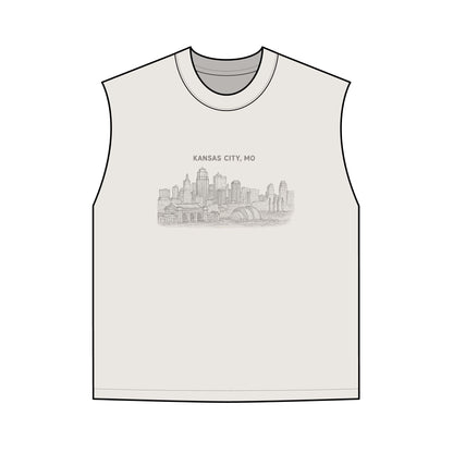 Kansas City Skyline Tank Top — Vintage Cityscape Graphic