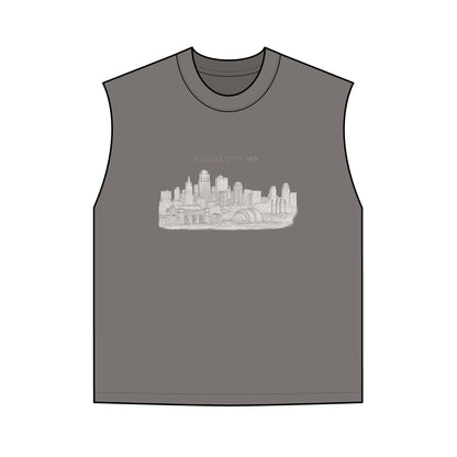 Kansas City Skyline Tank Top — Vintage Cityscape Graphic