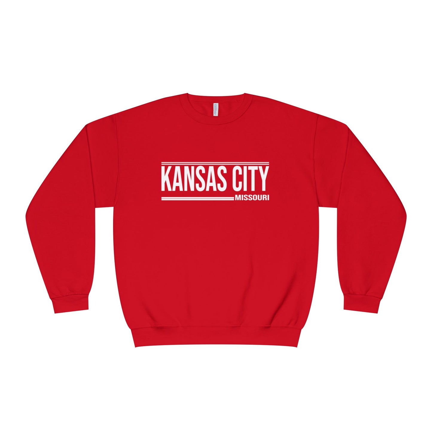 Kansas City Crewneck Sweatshirt - Minimal Text Design