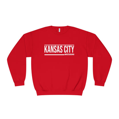 Kansas City Crewneck Sweatshirt - Minimal Text Design