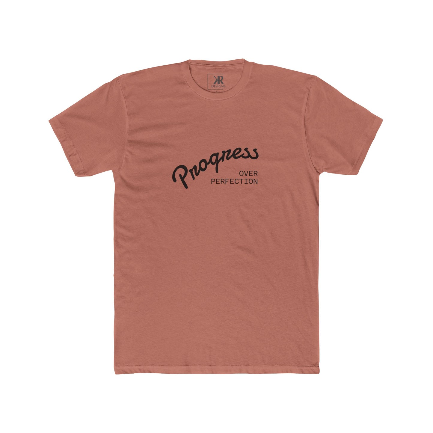 Progress Over Perfection T-Shirt - Unisex Cotton Crew Tee